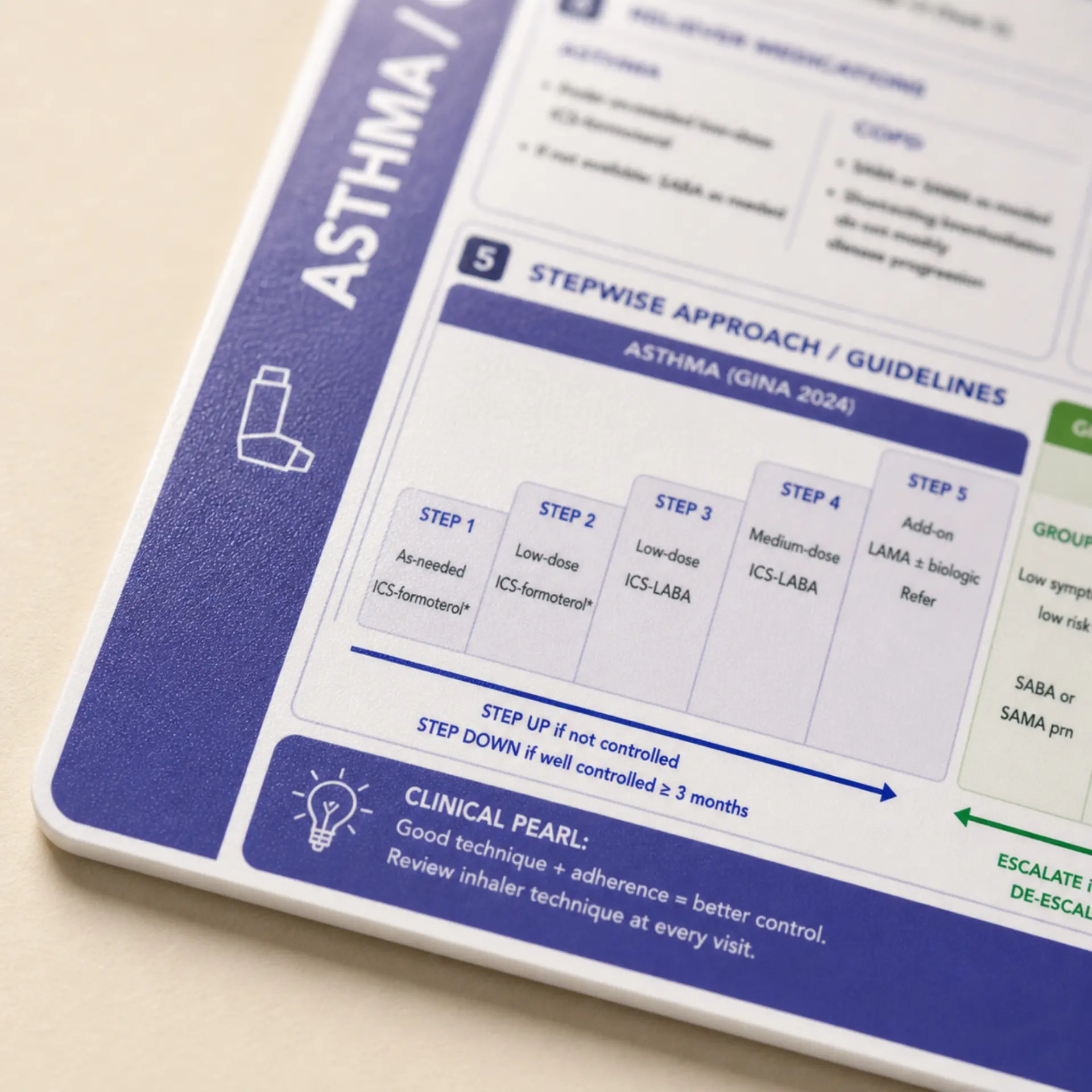 Asthma / COPD clinical pocket card, photo 2